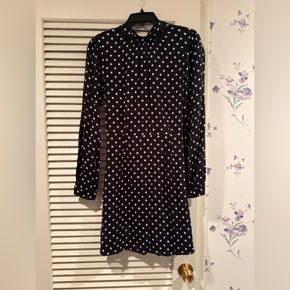 Rachel Pally Black and White Polka Dot Open Back Muni Dress in Size Small
